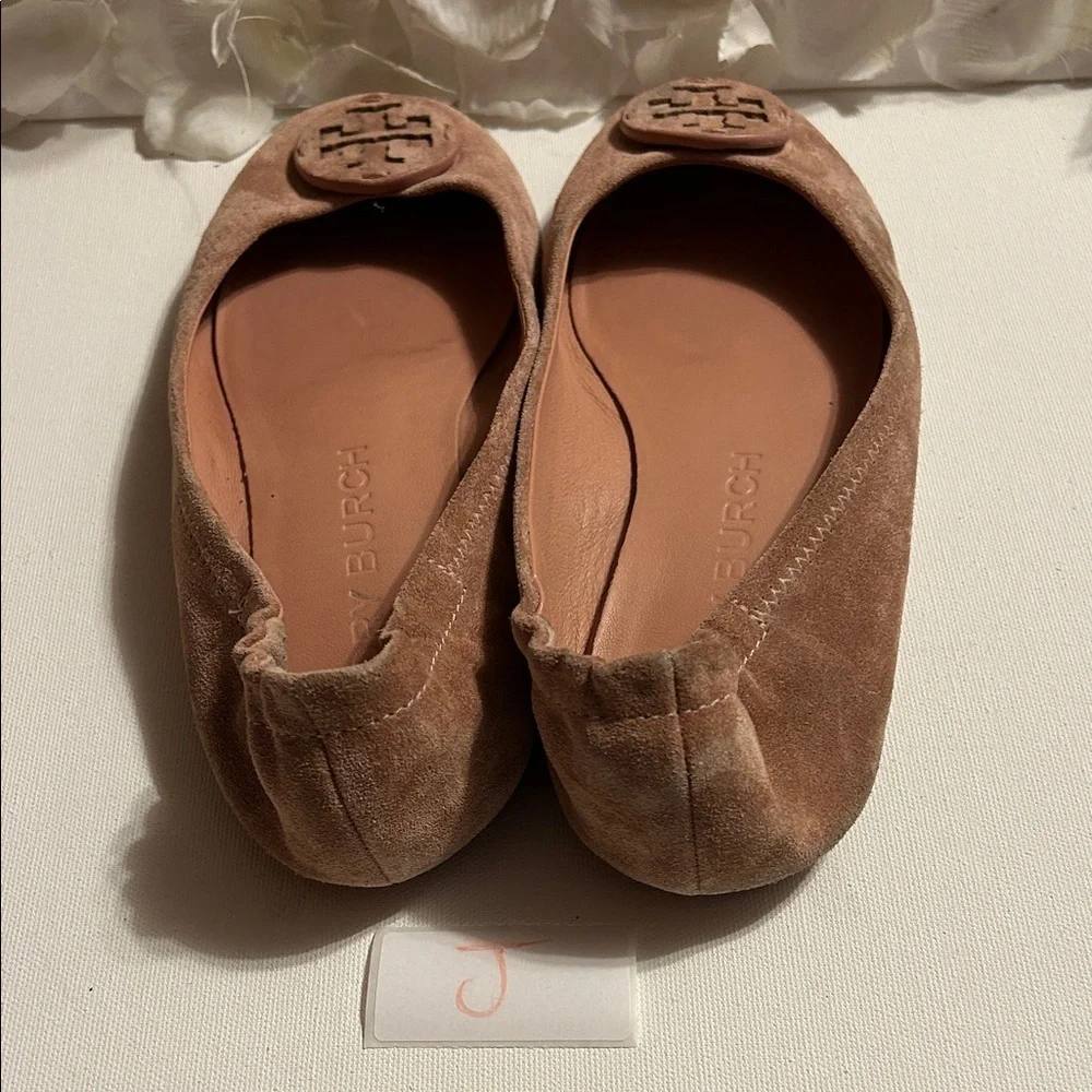 Tory Burch Women's Brown Suede Flats
